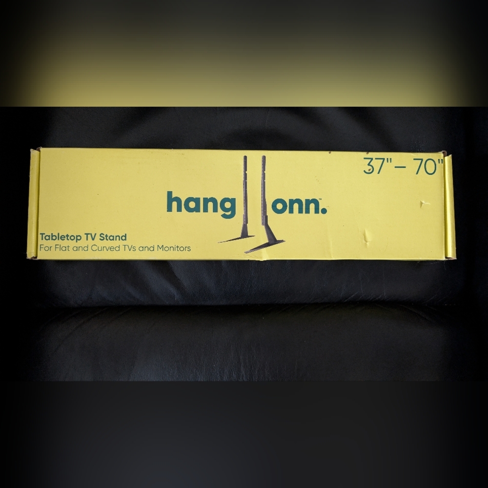 Hang Onn TV Stand in Yellow and Black